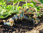 Top Collection Miniature Fairy & Terrarium Garden Pixie in Thought Statue, Small, Blue, Grey, White Flesh