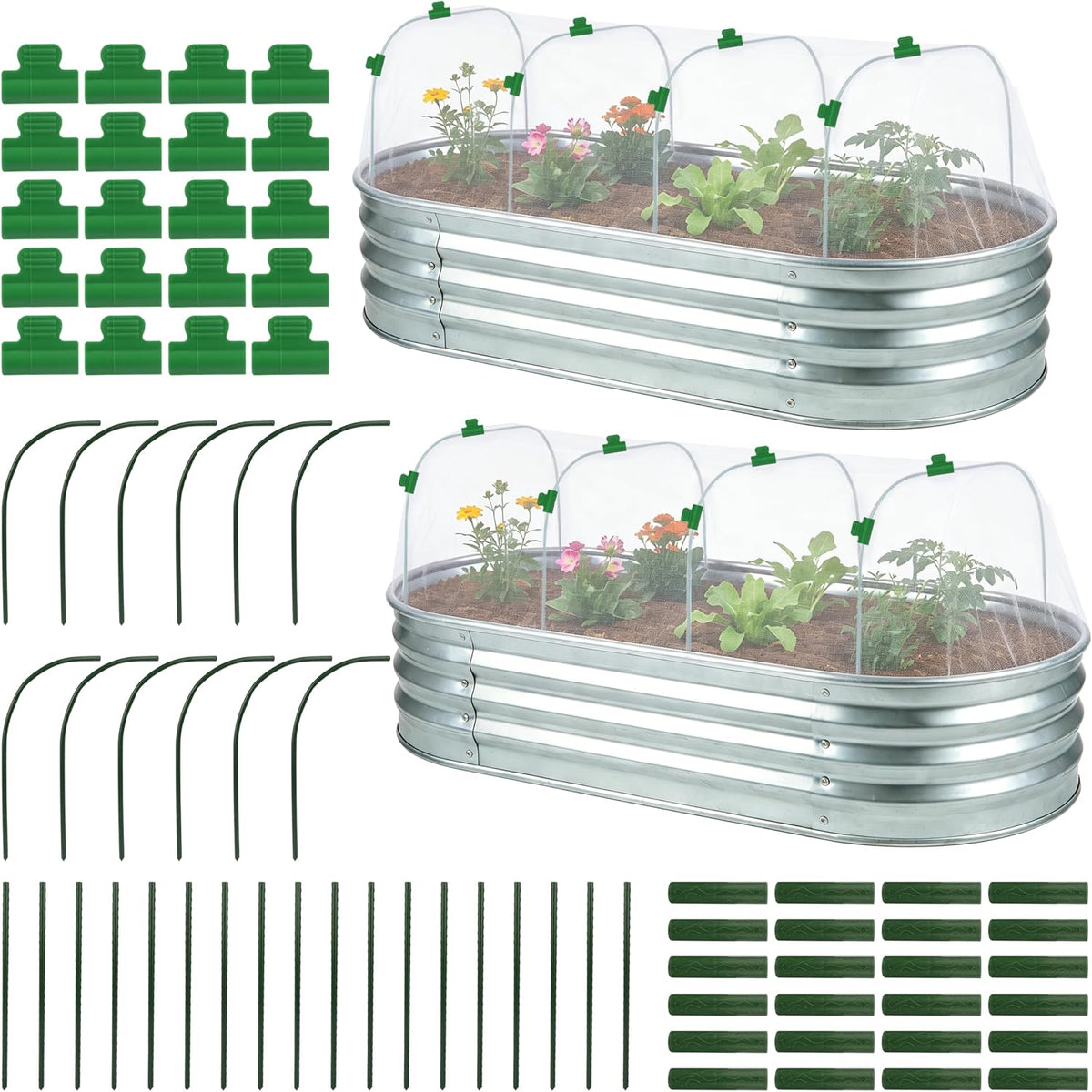 fayoo garden netting cover kit with 60 hoops, main product view