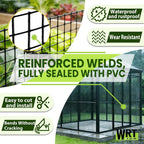 Hardware Cloth1/2inch 48"x50' 19 Gauge Black PVC Coated Welded Wire Mesh Roll, Heavy Duty Metal Mesh with Square Grid, Fencing Roll for Chicken Coop Barrier, Rabbit Cage, Snake Fence