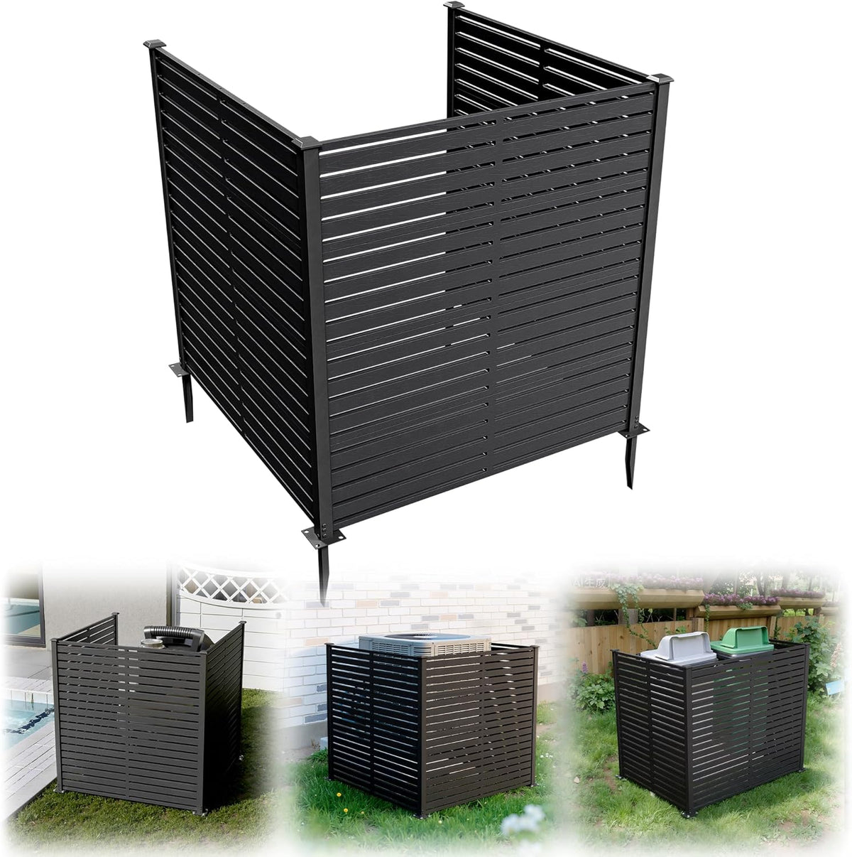 47" w x 48" h air conditioner fence, main product view
