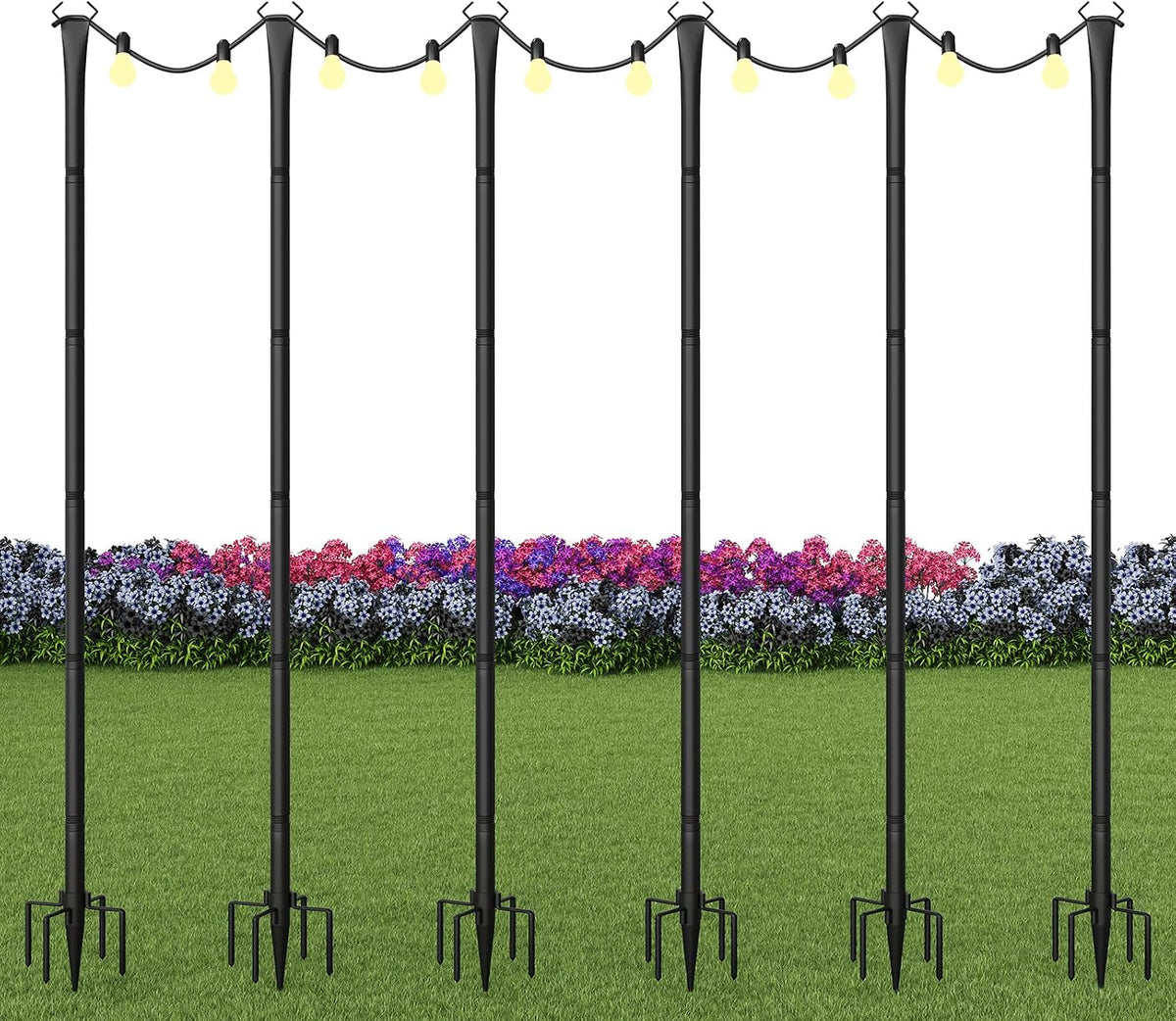 poles for outdoor string lights,metal light poles for, main product view