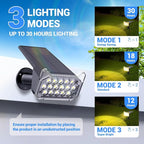 WdtPro Solar Spot Lights Outdoor Waterproof, Bright Solar Lights Outdoor with 16 Extra-Large LEDs, 3 Modes Landscape Spotlights, 2-in-1 Solar Powered Light for Yard Flag Garden, 6 Pack, Warm White