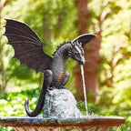 Dragon Spitters for Small Ponds,Animal Pond Fountains,Outdoor Water Feature Statue, Koi Fish Ponds Gardens Water Outlet Sprayer, for Balcony, Courtyard and Home