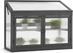 mcombo wooden cold frame garden greenhouse flower planter, main product view