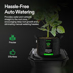 VIVOSUN 8-Pack FlexFeed Self-Watering Pots, Auto Irrigation Fabric Pot Base with Water Meter & Maintenance Window, for Use Indoors/Outdoors in Grow Tents, Greenhouses, Gardens