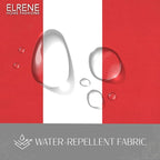 Elrene Home Fashions Highland Stripe Indoor/Outdoor Curtain Panel, 50 inches X 95 inches, Red