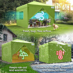 Quictent Privacy 8x8 Pop up Canopy Tent with Sidewalls and Roll-up Ventilated Windows, One Person Easy Setup, Outdoor Commercial Gazebo Shelter Enclosed Waterproof, Bonus 4 Sandbags