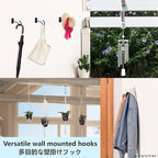 NACETURE Ceiling Hooks Heavy Duty 2 Pack - Plant Hooks for Ceiling Hanging Hook for Hanging Basket Hook, Light, Bird Feeders, Wind Chimes Décor Indoor & Outdoor (Black, 5 Inch 6 Pack)