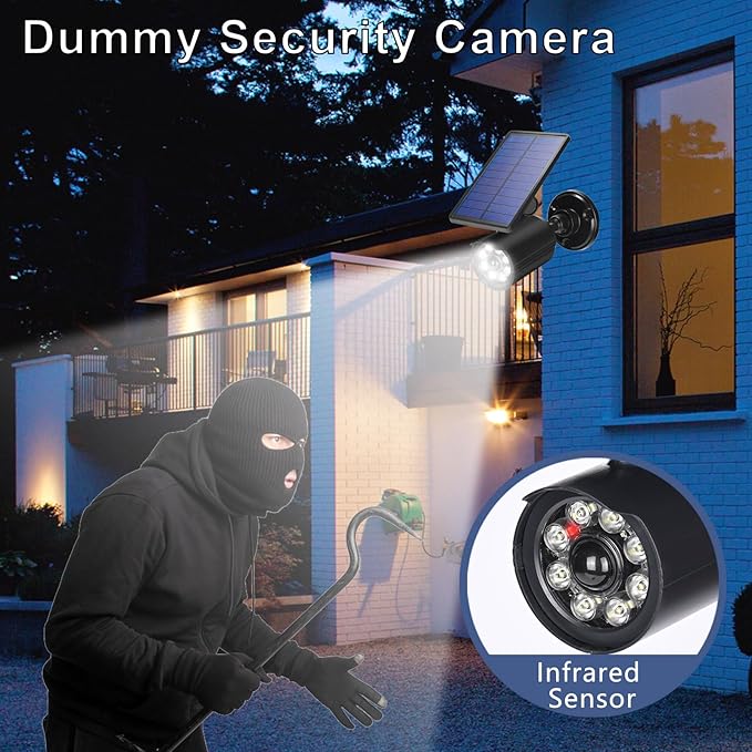 Solar Motion Lights Outdoor 2000LM Security Flood Lights IP67 Waterproof Spot Lights for Yard Porch Garage 1 Pack