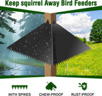 Metal Squirrel Baffle for 4x4 Post,Outdoor Squirrel Guard for Wooden Trunk Pole