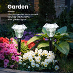 Solar Pathway Lights Garden Decor for Yard, Solar Garden Lights for Outside Waterproof Landscape Lighting, Garden Decorative for Walkway, Driveway, Yard, Landscape, Lawn (8 Pack Cold White)