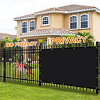 Artpuch 90% Sun Shade Cloth, 6 x 16 FT Pergola Shade Cover Canopy with Grommets, Sun Screen Fabric Tarp for Patio, Outdoor, Garden, Backyard, Black