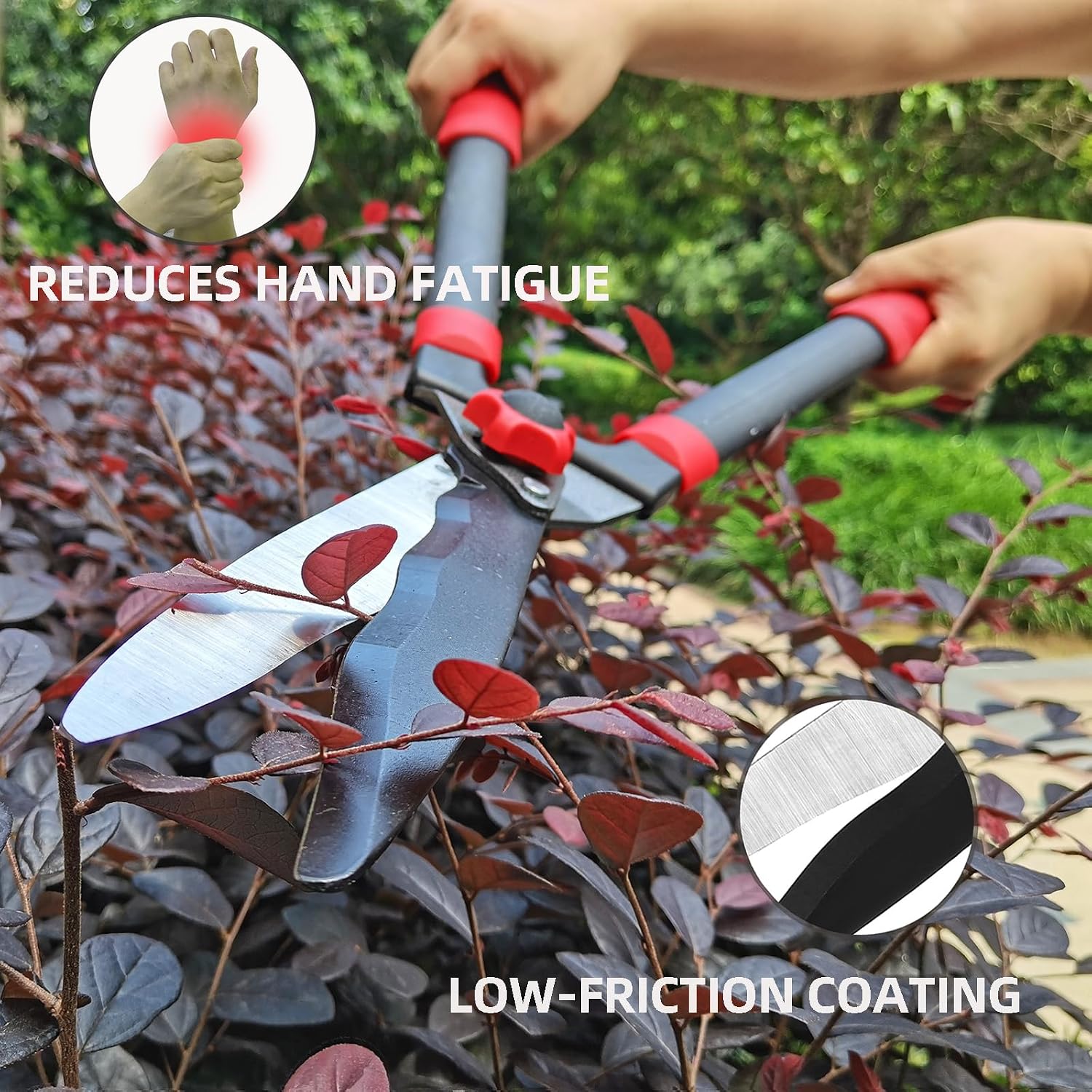 YRTSH Loppers, Hedge Shears & Pruners Combo Set, 3-Piece Hedge Clippers | Heavy Duty Tree & Shrub Care Kit for Yard, Lawn & Garden,Professional Branch Cutter Tree Trimmer for Indoor Outdoor Gardening