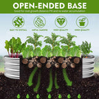 metal raised garden bed, 4x2x1ft galvanized planter box, side view