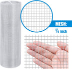 Fencer Wire 23 Gauge Galvanized Hardware Cloth with Mesh Size 1/4" x 1/4" (2 ft. x 25 ft.)