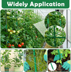 cludoo 232pcs garden stakes set with 70 sets showing dimensions