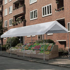 carport replacement canopy cover for car tent top, front angle view