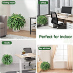 49” Artificial Ferns for Outdoors Planter, 128 Leaves per Fern, Set of 2, Large Lush Fake Boston Ferns Hanging Plants, UV Resistant Faux Greenery for Porch Patio Garden Home Decor Indoor Outdoor