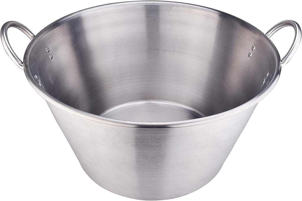 ARC Stainless Steel 41QT Mexican Cazo Para Carnitas, Large Outdoor Wok | Heavy Duty, Great for Carnitas and Braising, 21 Inches, Serve Size 8-10 PPL