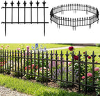 giantex 10 panels decorative metal garden fence, 18, main product view