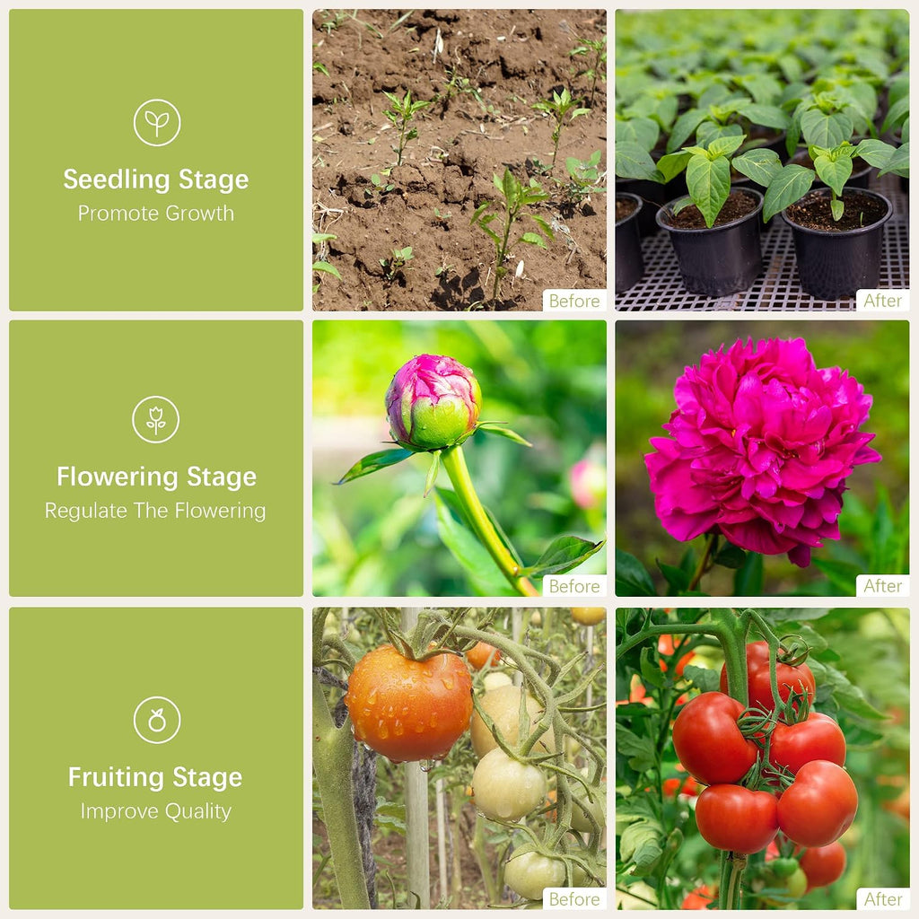 outdoor led grow light, waterproof string plant growing, front angle view
