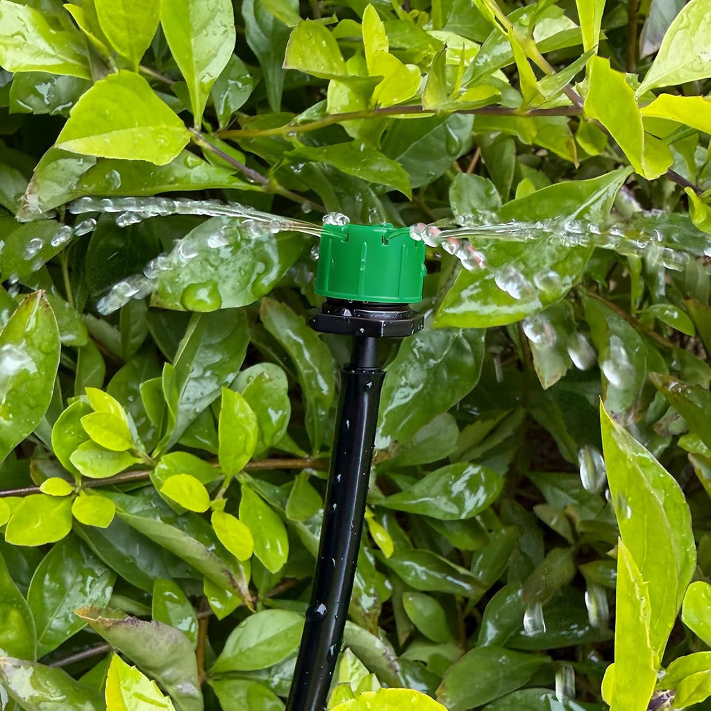 100Pcs Drip Irrigation Emitters,Adjustable Irrigation Drippers Sprinklers | 1/4 Inch Emitters Micro Drip for Watering System (Green-100pcs)