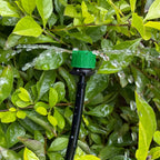 100Pcs Drip Irrigation Emitters,Adjustable Irrigation Drippers Sprinklers | 1/4 Inch Emitters Micro Drip for Watering System (Green-100pcs)