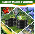 17" Tall Elevated Round Metal Rised Garden Bed- 2'x2' in Size and 0.8MM Thick Durable Planter Box for Vegetables Flowers Succulent at Patio/Garden Outdoor (Black, 2FT Diameter)