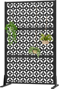 metal privacy screen outdoor 72" h×46" w, freestanding, main product view