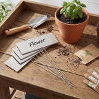 landhoow 12 pcs large plant marker, 10'' x, side view