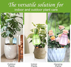 8 Pcs Plant Watering Globes Self Watering Planter Insert Plants Top Fill Water Device Plastic Water Bulbs Slow Release Terracotta for Plants, Multicolor
