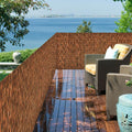 brown 5.6ft x16.4ft reed fencing roll bamboo privacy, main product view