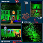 T-SUNUS Green Solar Spot Lights Outdoor Landscape Spotlights 2 Pack Dusk to Dawn Waterproof IP65 for St Patricks Day Halloween Christmas Accent Uplighting for Tree Yard Statue Graveyard Driveway Flag