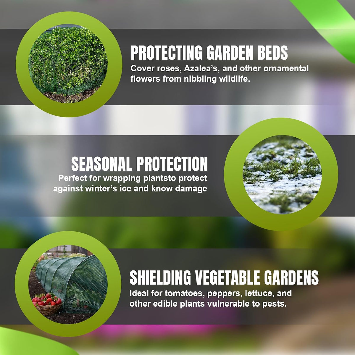 arborvitae netting wrap – deer protection for trees, close-up detail