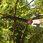 VINGLI 26FT Manual Pole Saw for Tree Trimming, Extendable Tree Pruner, Sharp Steel Blade and Scissors, High Tree Branch Cutter with Lightweight 8 Fiberglass Long Handles, for Pruning Palms and Shrubs
