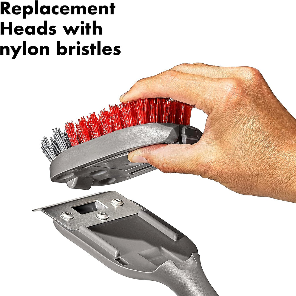 OXO Outdoor Nylon Grill Brush for Cold Cleaning Replacement Heads