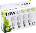 SunBlaster SL0900151 13 Watt Indoor Energy-Efficient Plant Grow Light Set with 4 CFL Lightbulbs for All Year Usage in Home
