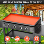 28" Silicone Griddle Mat for Blackstone Heavy Duty Grill Top Cover | All Year Round Protective Mat,Food-grade,Oil & Waterproof,Easy to Clean,450°F Heat Resistant,Outdoor Griddle Accessories