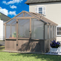 yardenaler 8x8 ft greenhouse kit for outdoor, 6mm, main product view