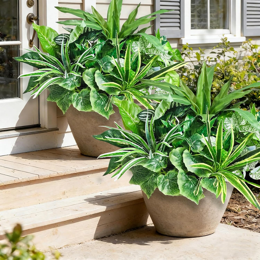 artificial plants for outdoors faux greenery leaves uv, main product view