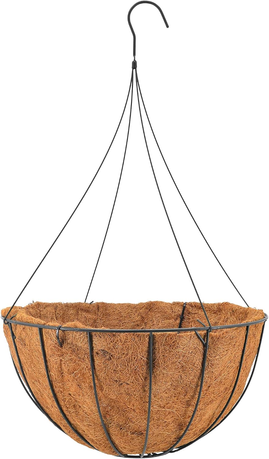 Arcadia Garden Products CB36 20" Black Grow Basket with Liner