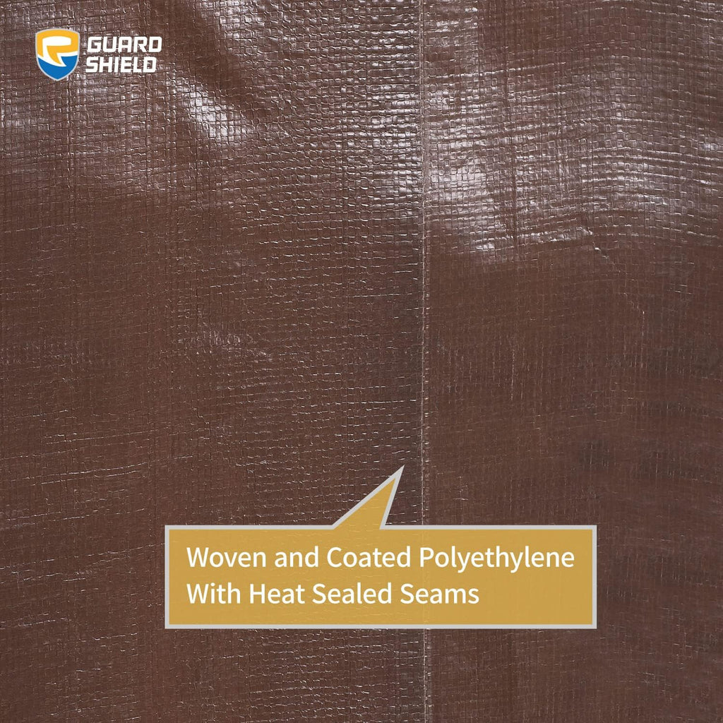 guard shield tarps heavy duty waterproof 20x40 feet showing dimensions