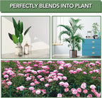 Joyhalo 12 Pack Plant Support Stakes, 16 Inch Plant Stakes for Outdoor Plants, Peony Cages and Supports, Peony Cage with 15 Pcs Twist Ties, Flower Stakes Peonies Support Cages for Plants