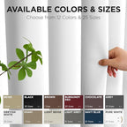 Joydeco Blackout Patio Sliding Door Curtains 108 Inches Long, Grommet Privacy Room Divider Curtains, Extra Wide Thermal Blackout Drapes for Bedroom Living Room (Pure White, 80Wx108L, 1 Panel)