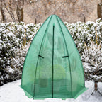 eagle peak portable mini dome greenhouse with zippered showing dimensions