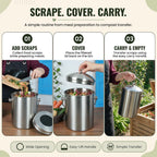 epica kitchen compost bin for kitchen countertops, 1.3, package contents
