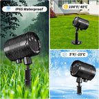 Christmas Laser Projector Light Outdoor: RGB 3 Colors Firefly Moving Laser Lights, IP65 Waterproof Star Projector Lights Show Decor for Garden Yard Holiday Party, Christmas Halloween New Year Gift