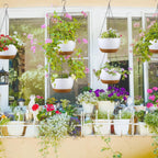 remerry 6 pcs 10 inch hanging planter hanging, close-up detail