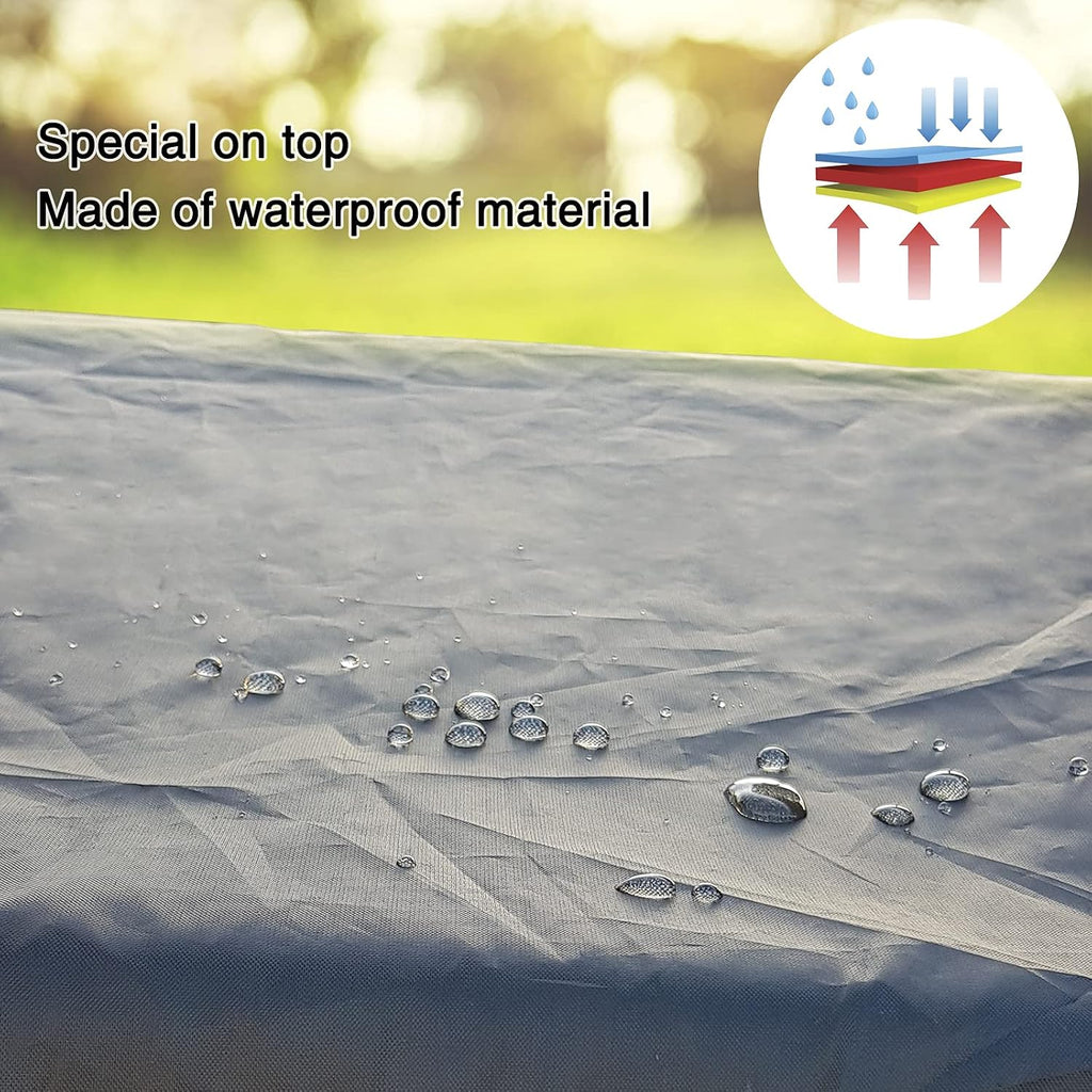 patio swing mosquito netting - polyester mesh screen, close-up detail