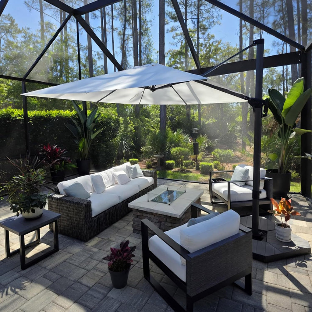 purple leaf patio umbrella outdoor 10' x 10', main product view